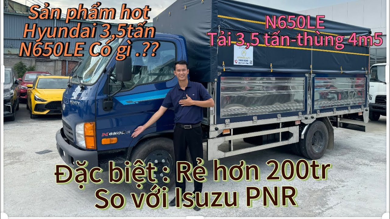 HYUNDAI N650LE TẢI 3.5 TẤN- THÙNG 4M5 | CHỈ 5.9.0 🍠 #hyundain650le #n650le #xetaihyundai #hyundai3t5
