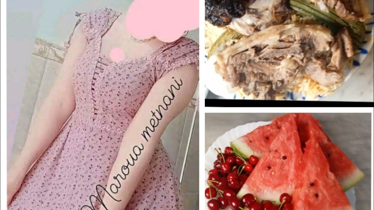 مازلنا مع موديلات العيد والصيف2022💃تفصيل الروبة راهي طوندونس في الفايس وروتيني اليومي تيلتلي مفور