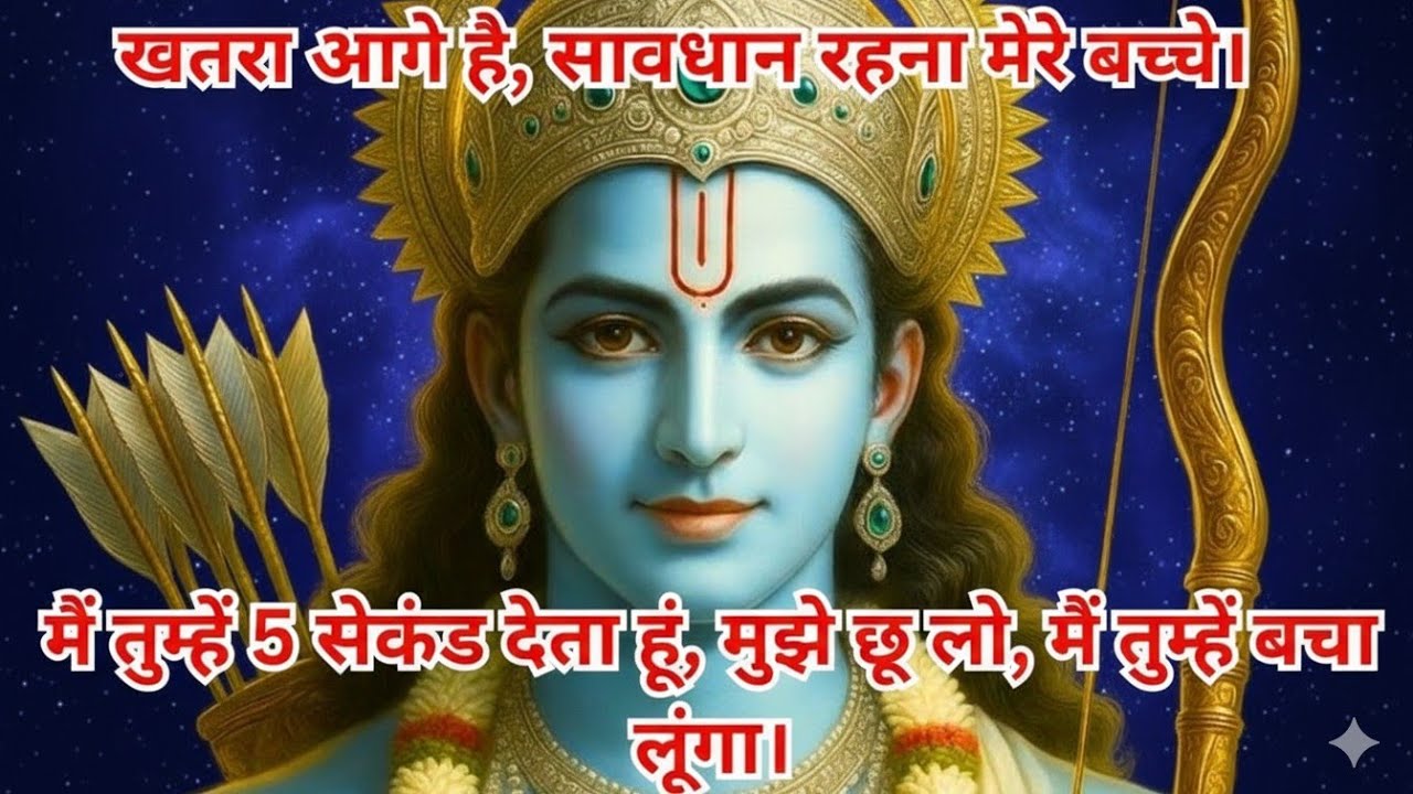 खतरा आगे है, सावधान रहना मेरे बच्चे।#jai shree ram#ayodhyaramkipaidi#ramayan
