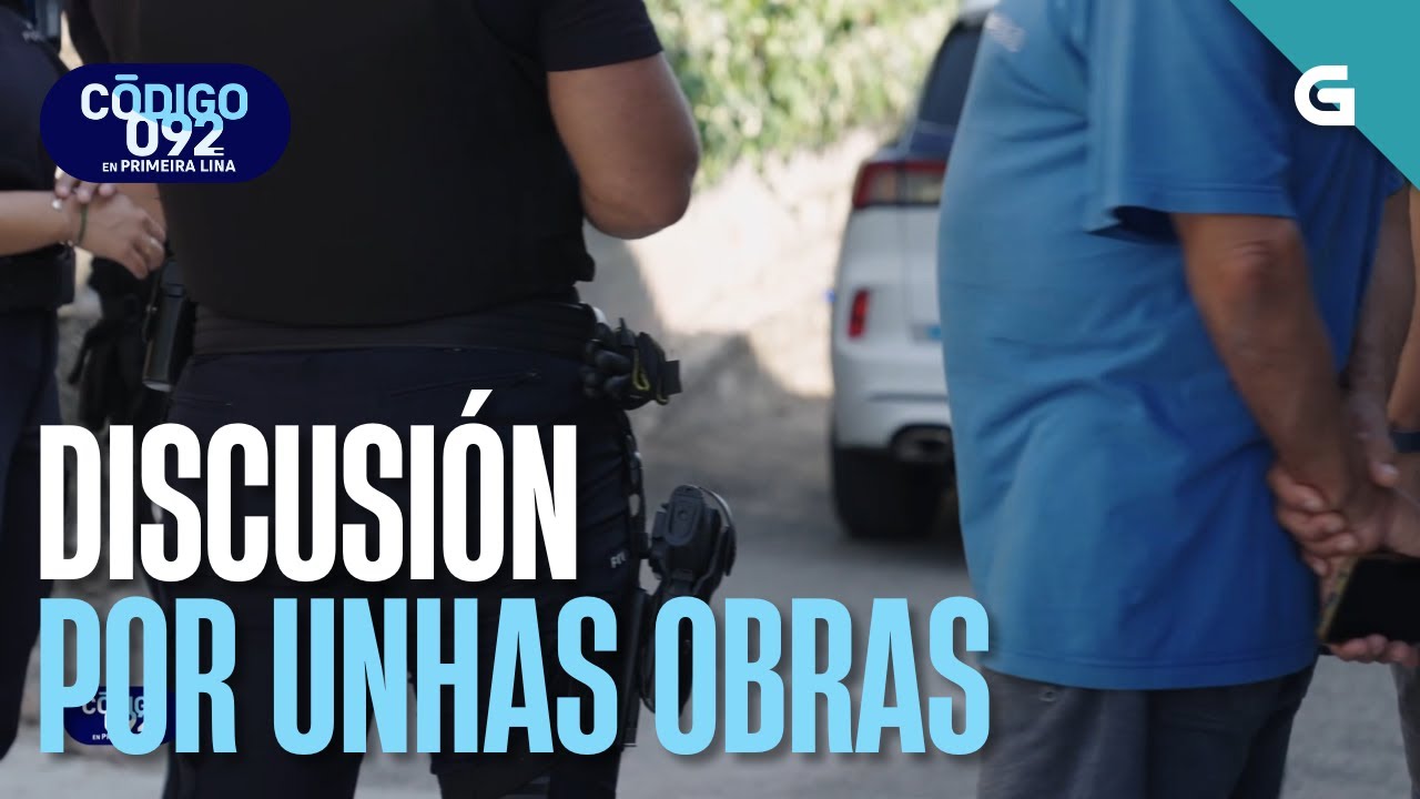 DISCUSIÓN entre dous VECIÑOS de Vilagarcía por unhas OBRAS | CÓDIGO 092