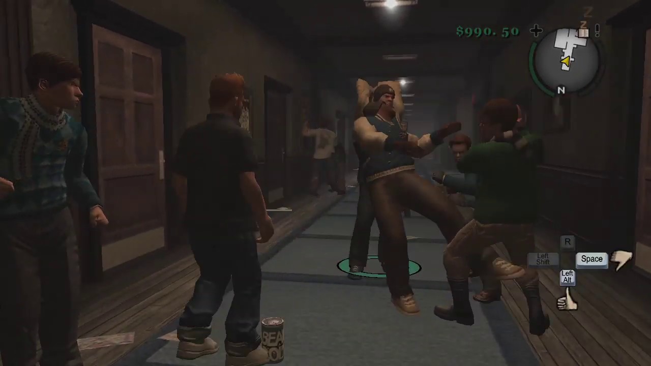 Bully SE: Fight in the Boy's dorm during Chapter 3