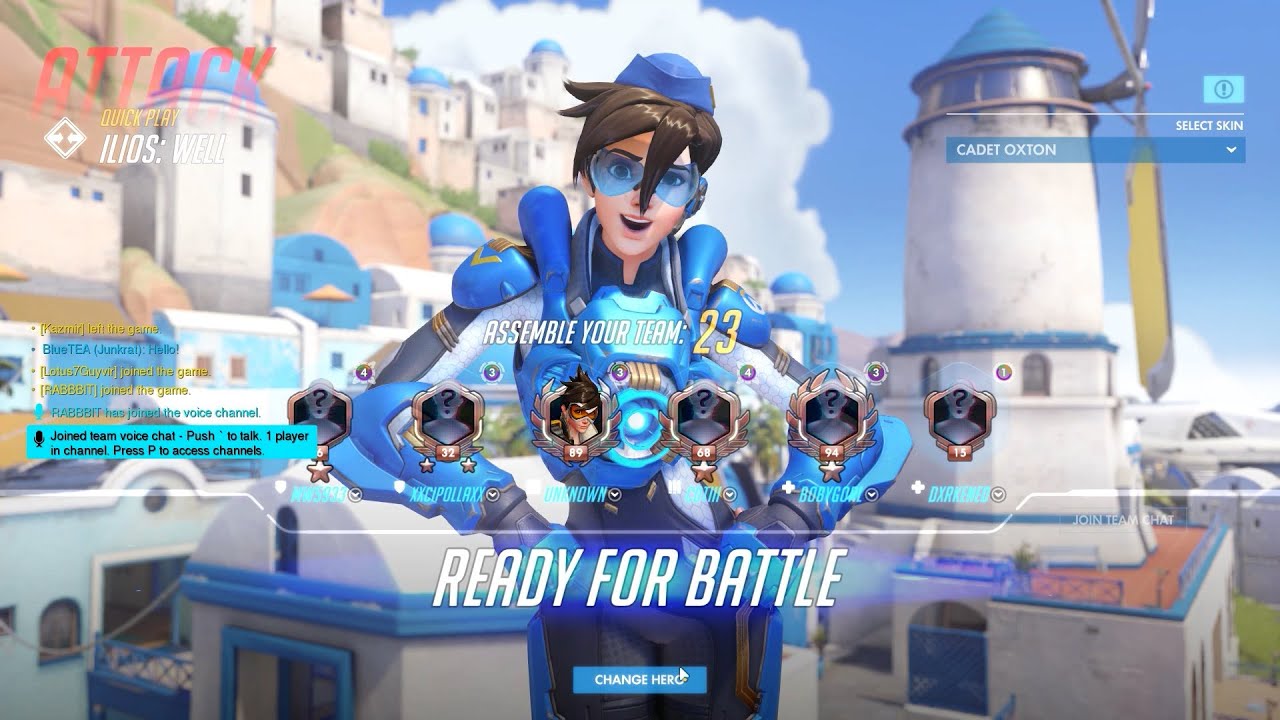 Overwatch 1 Tracer Overwatch Gameplay (No Commentary) (PC) (1080p 60)