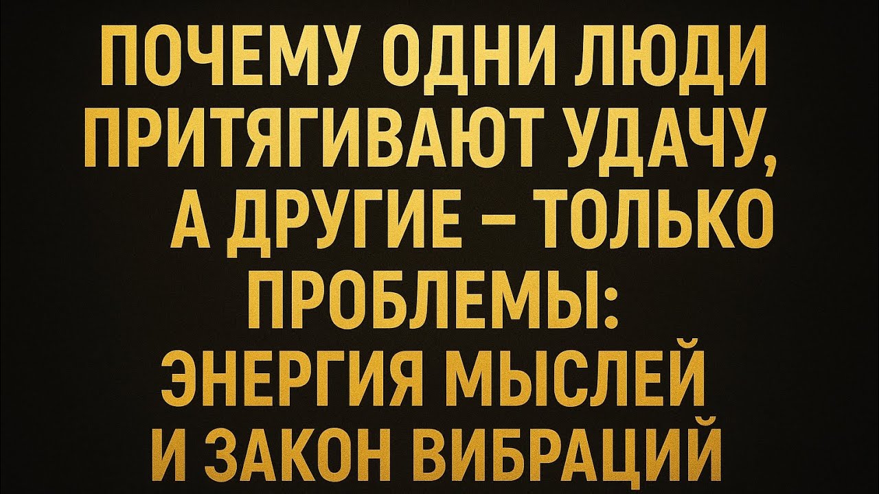 ДЖОН КЕХО. ПОЧЕМУ ОДНИ ЛЮДИ ПРИТЯГИВАЮТ УДАЧУ, А ДРУГИЕ — НЕТ ЭНЕРГИЯ МЫСЛЕЙ И ЗАКОН ВИБРАЦИЙ.