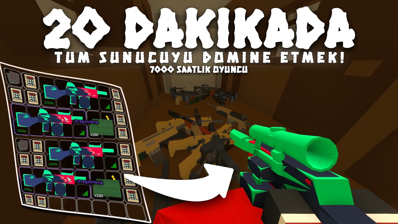 7000 SAATLİK OYUNCU 20 DAKİKADA SUNUCUYU YOK EDİYOR! - UNTURNED SURVİVAL