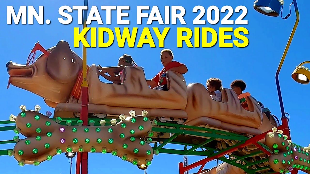 MN. State Fair 2022 - Kidway Rides & Harley Motorcycles!!