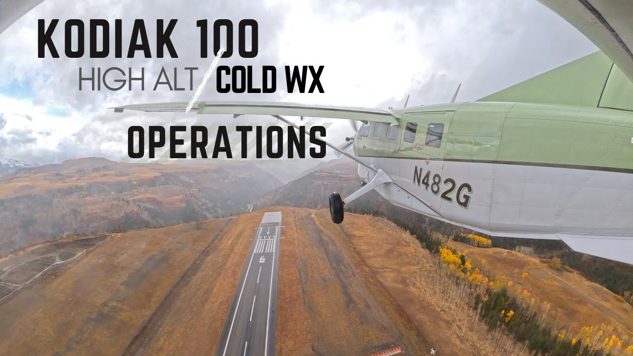 Полеты в холодную погоду и на большой высоте – зимние полёты Kodiak 100