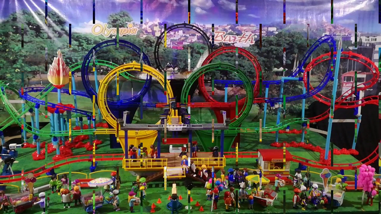 PLAYMOBIL funparck CARDIEL juego mecánico - feria MONTAÑA RUSA 