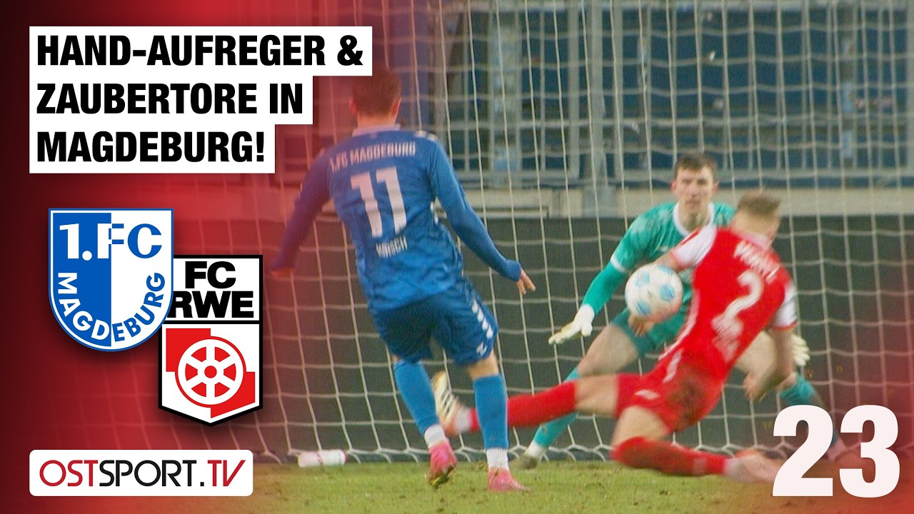 HAND-Aufreger & Zaubertore: 1. FC Magdeburg - Rot-Weiß Erfurt | Regionalliga Nordost