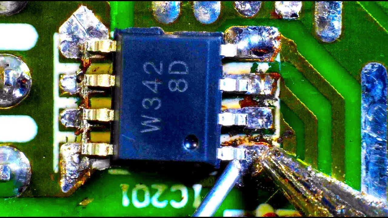 Computer Monitor Repair, Dual Mosfet IC and Capacitors