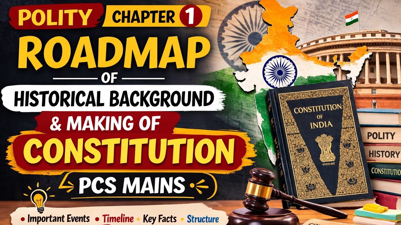Polity Chapter 1 Roadmap | Historical Background & Making of Constitution | PCS Mains