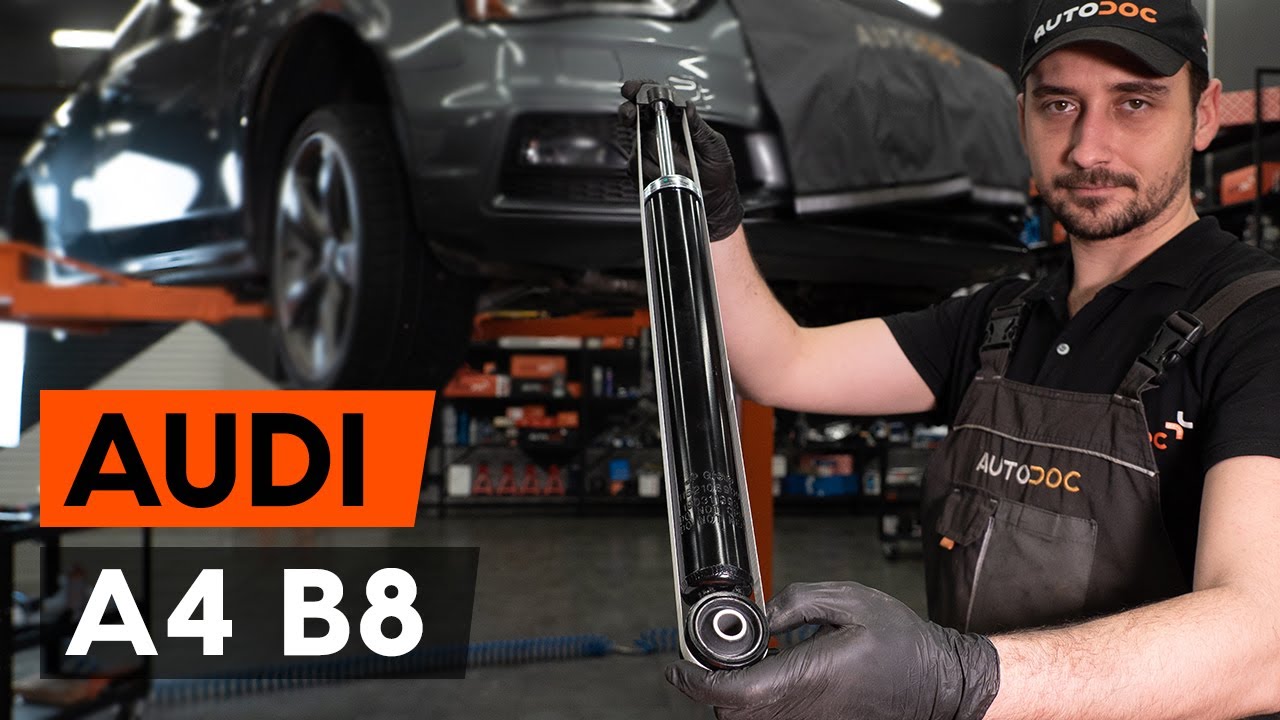Jak wymienić amortyzatory tylne w AUDI A4 B8 Sedan [PORADNIK AUTODOC]