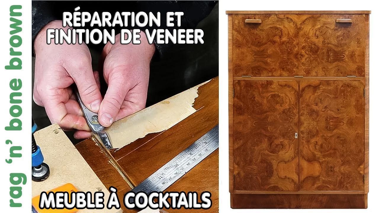 Réparation et Restauration de Meubles: Relooking d'un Cabinet à Cocktails