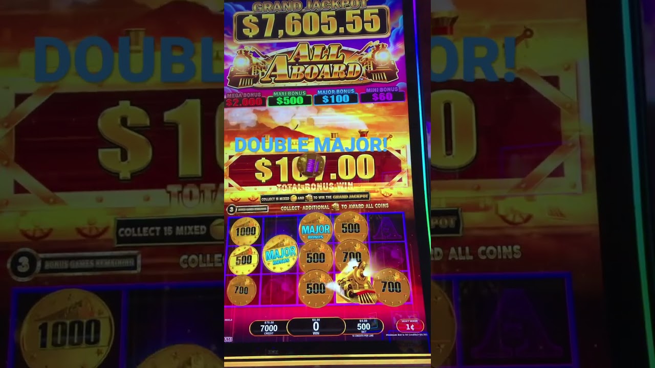 Over 100X 2 Majors! All aboard! #slots #casino #allaboard #shorts #short #allaboard