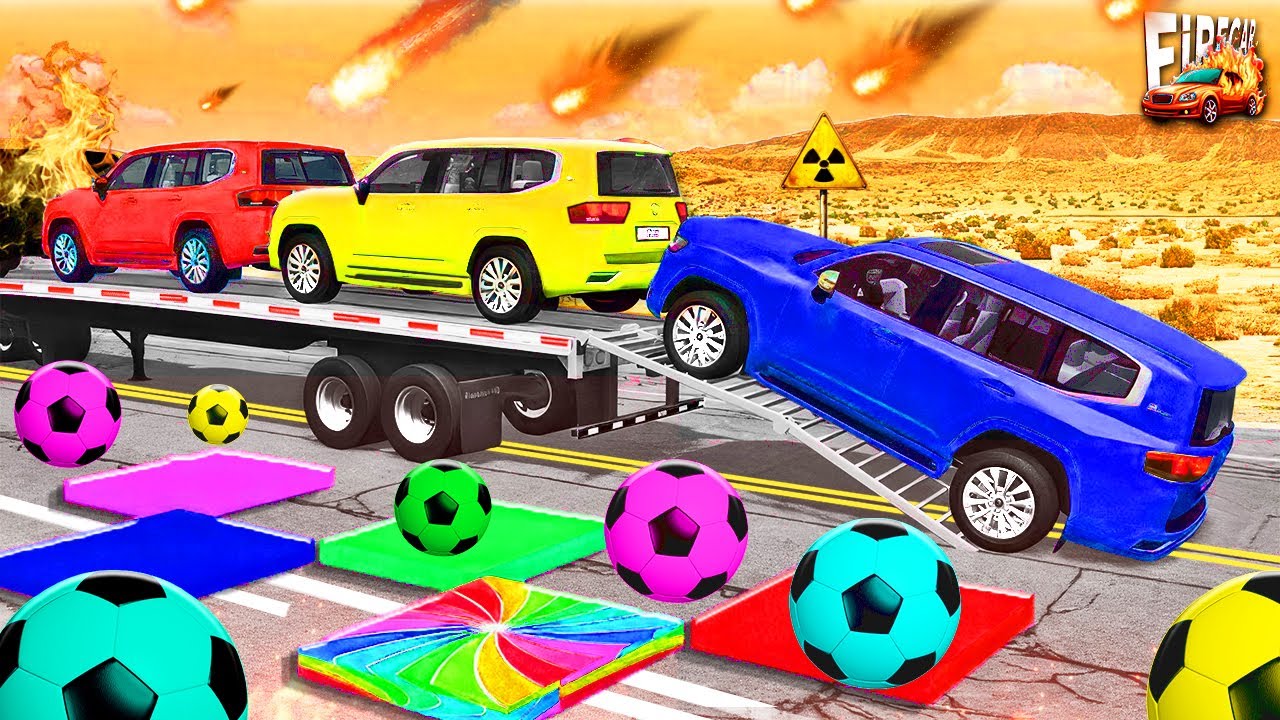 Heavy Truck + Trailer vs Speed Bumps – Extreme Load Crashes – BeamNG Drive Ep.1 🛞