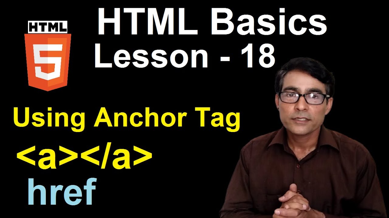 Using anchor tag in HTML | HTML basics lessont - 18 | Anchor tag part-1
