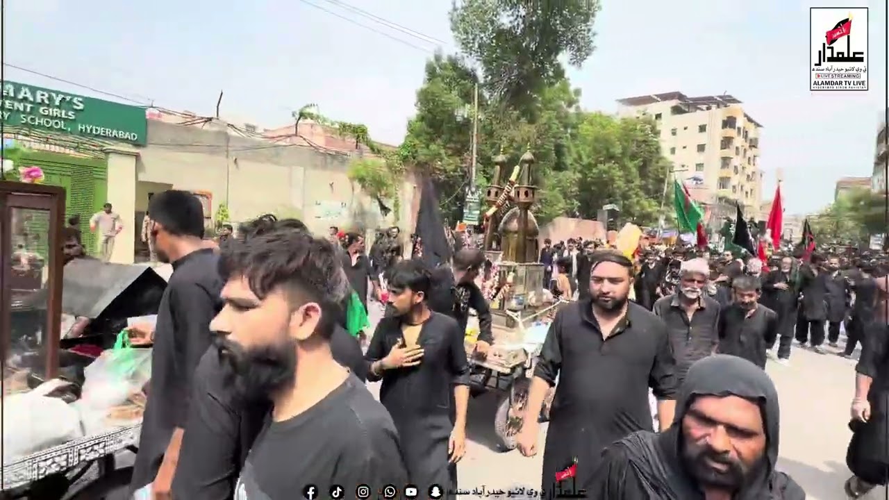 10 Muharram 1447-2025 | Ashura juloos Qadam | |Hyderabad Sindh