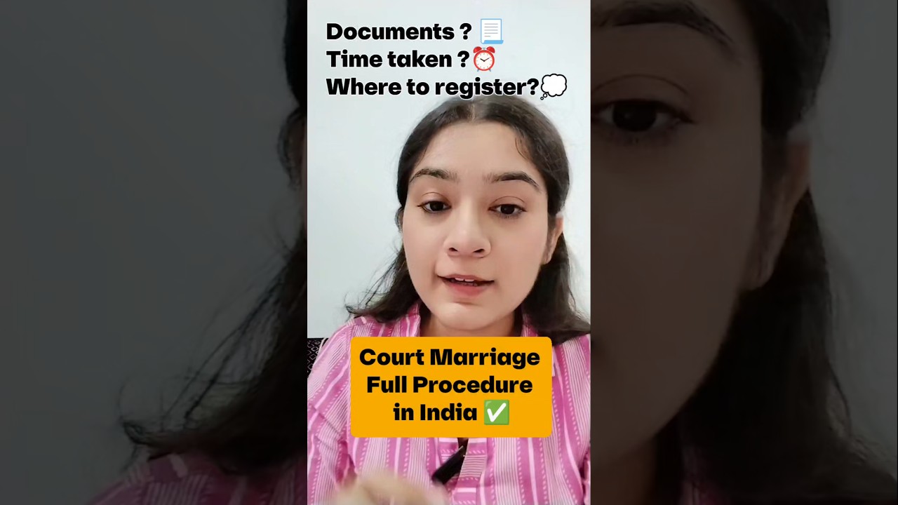 Court Marriage Full Procedure in India ✅