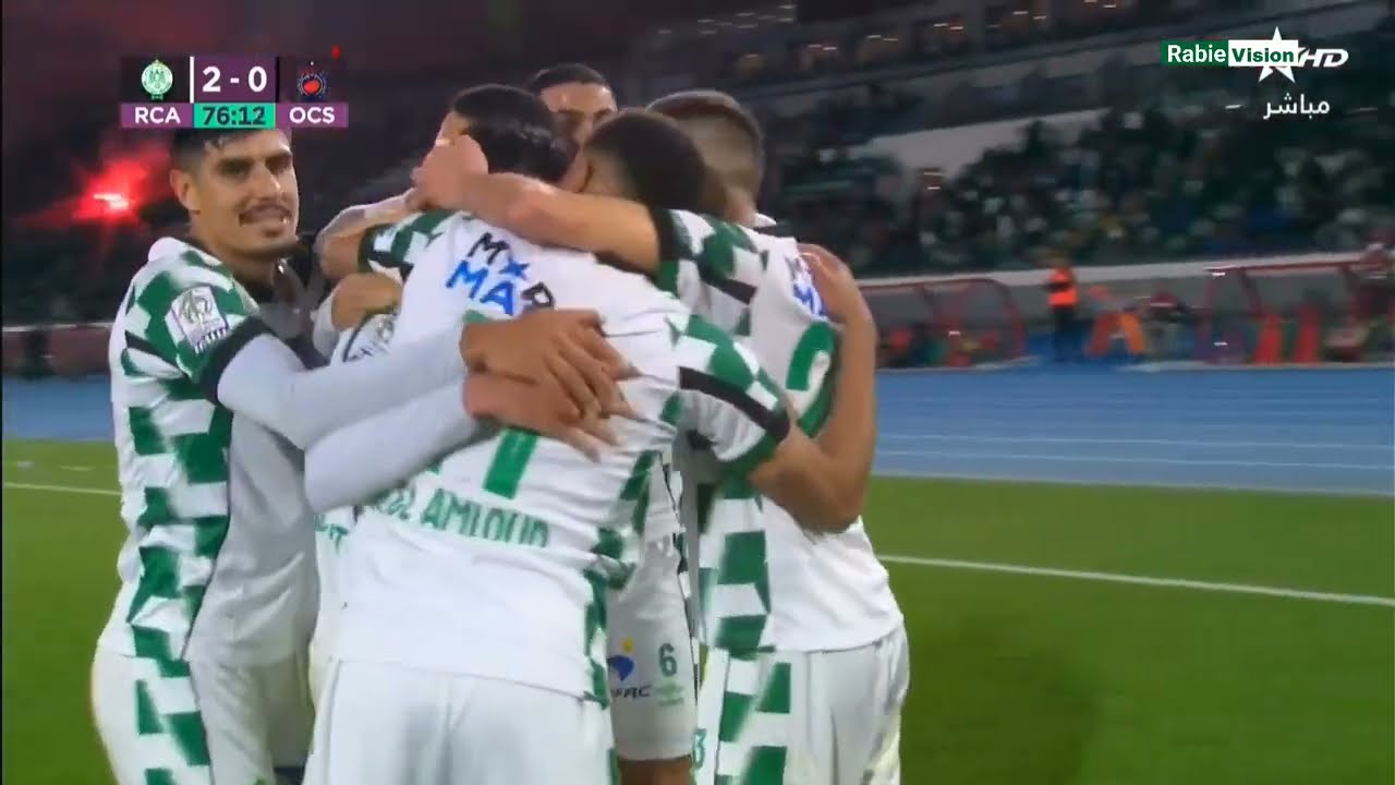 الرجاء الرياضي يفوز على أولمبيك أسفي 2-0 ويواصل صدارة الدوري المغربي 