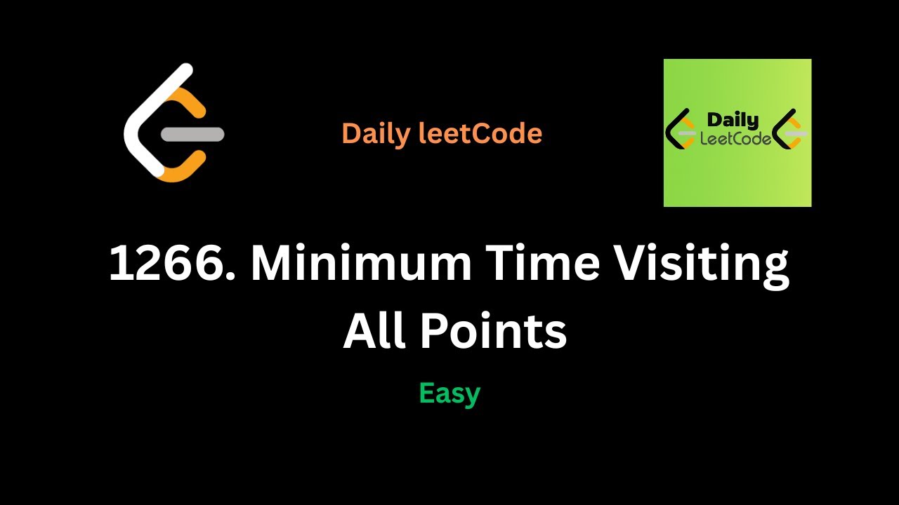 1266. Minimum Time Visiting All Points
