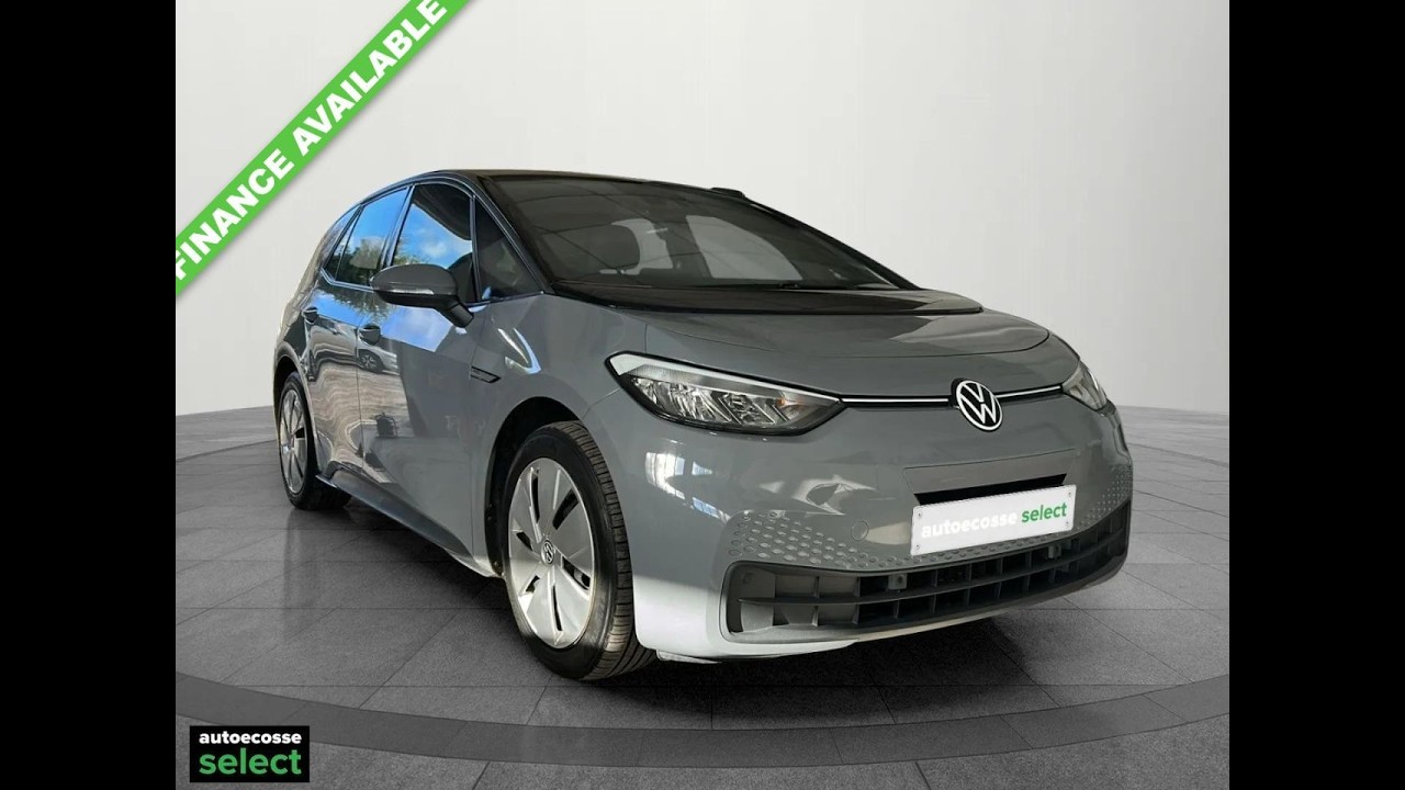 2021 Volkswagen ID3 Pro Performance 58kWh Life EV For Sale at Richard Lawson Autoecosse. SB21BRF