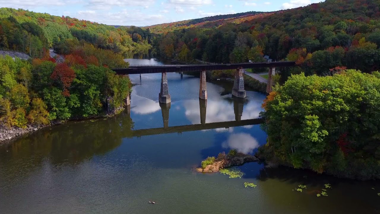 Fall Foliage in Vermont from above