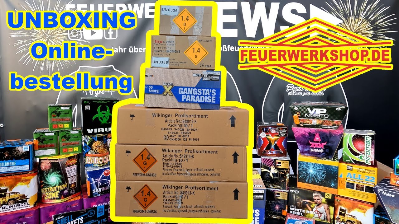XL FEUERWERK UNBOXING 2021 | Bestellung bei Feuerwerkshop.de