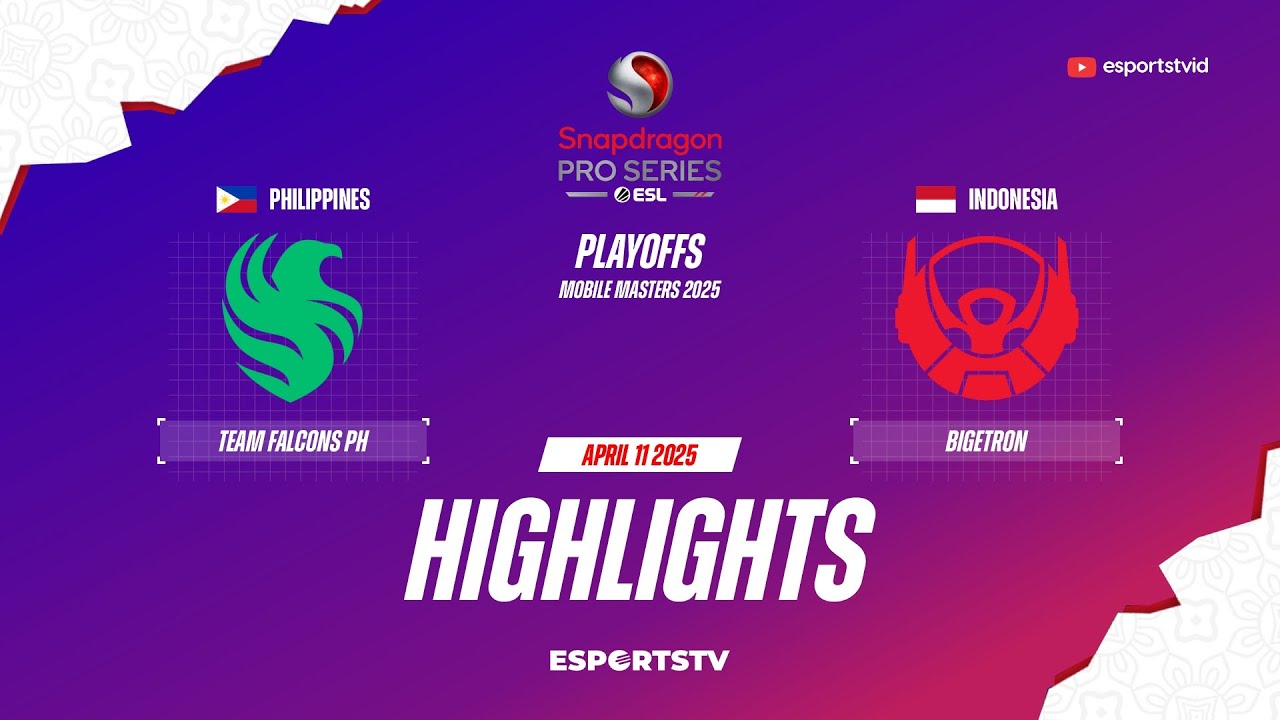 Team Falcons PH vs Bigetron HIGHLIGHTS ESL Mobile Masters 2025 | BTR vs FLPH ESPORTSTV