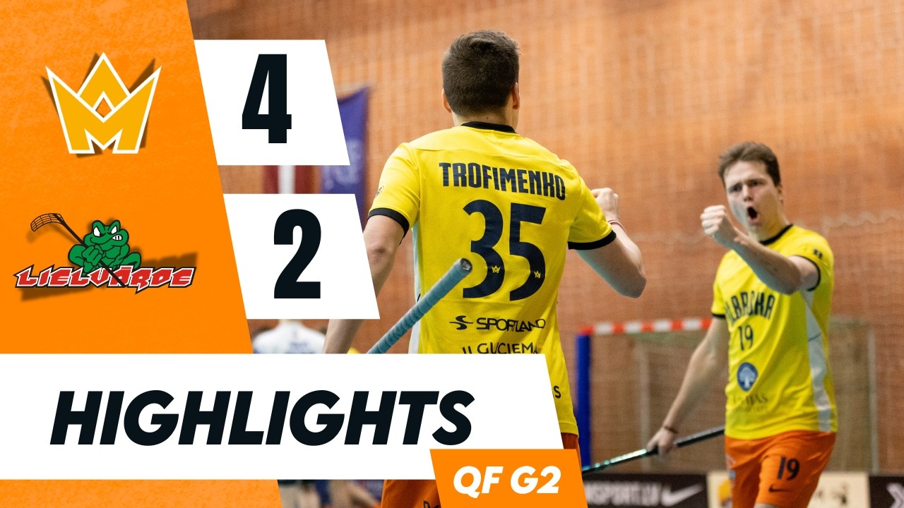 Elvi florbola līga vīriešiem: 1/4 fināla 2.spēle Masters Ulbroka/LU - Lielvārde/Unihoc | Highlights