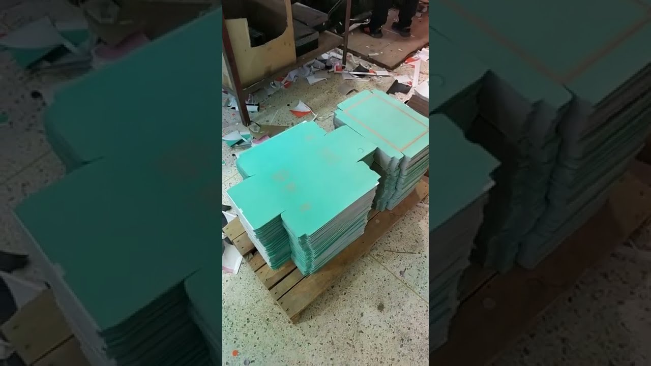 Rigid box wrapping paper finished by DIE CUTTING MACHINE