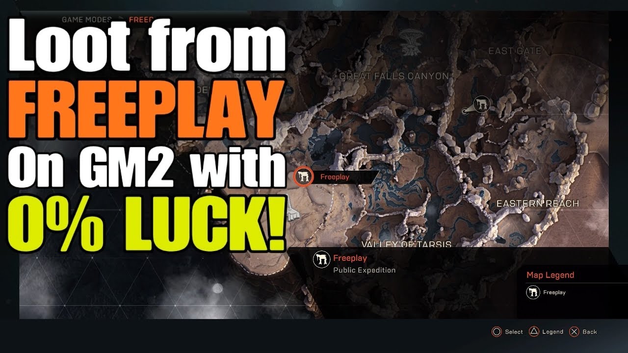 Anthem - Loot from Freeplay on GM2 with 0% LUCK! (Patch 1.0.4)