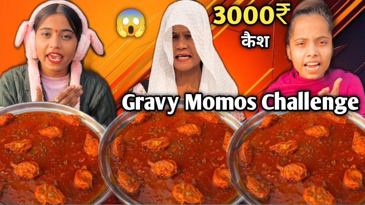 80 Second Me Full Plate Spicy🔥 Chili 🌶️ Gravy Paneer Momos Khao 3000₹ Cash Prize 🏆 Le Jao😱| MUKBANG