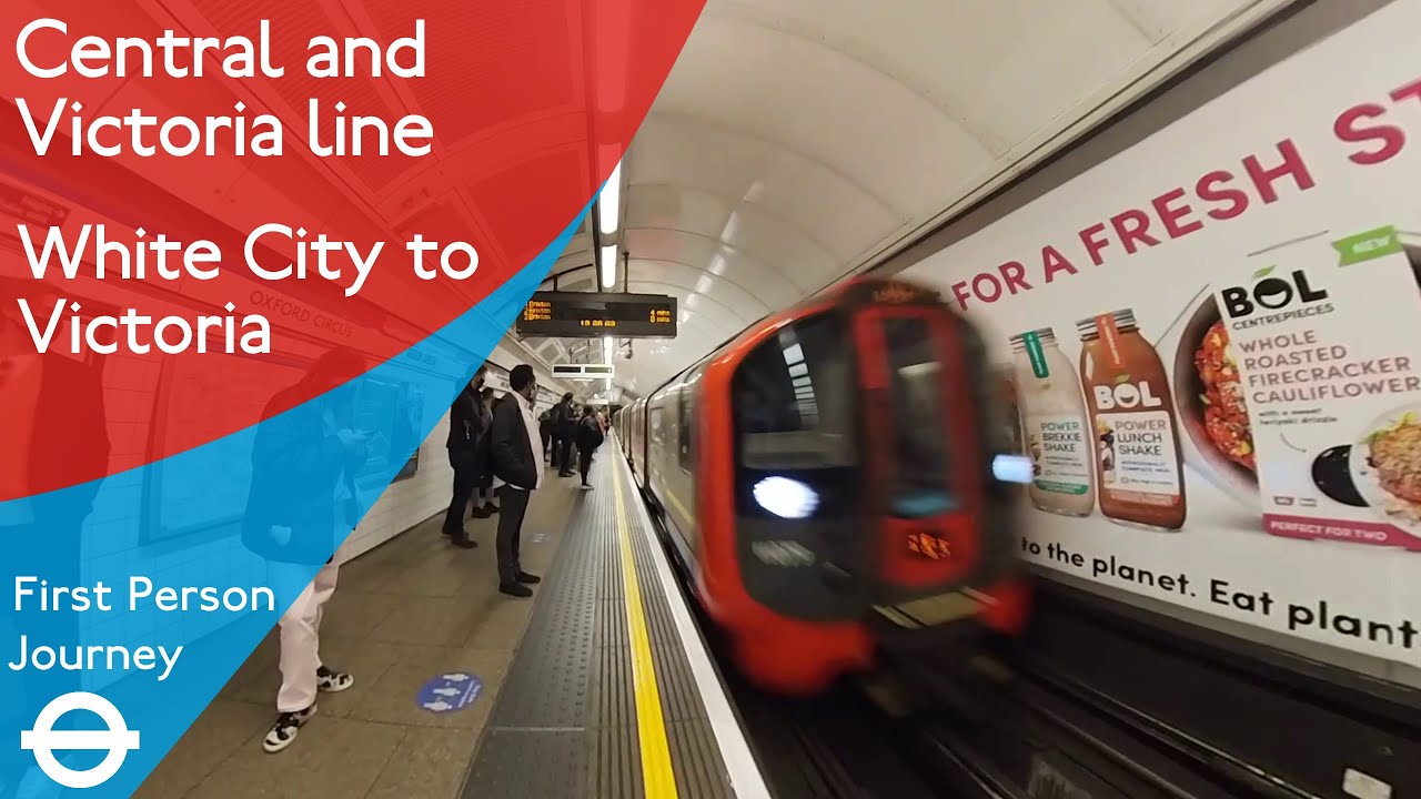 London Underground First Person Journey - White City to Victoria via Oxford Circus