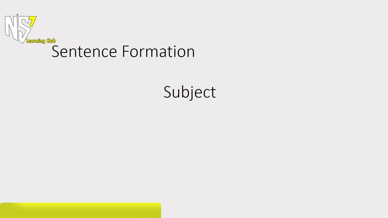 Grammar concepts