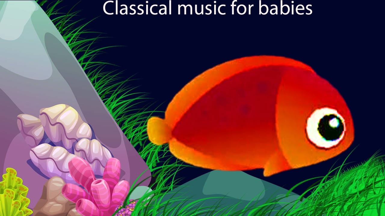 3 Hours Baby Sleep Lullaby 😴 | Calm Fish Aquarium Video | Deep Sleep Music#604