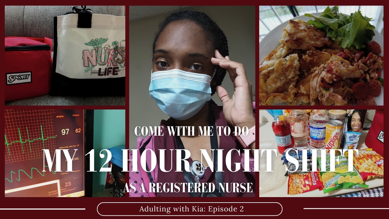 MY 12 HOUR NIGHT SHIFT AS A REGISTERED NURSE | Adulting with Kia: Episode 2 🤍🦋