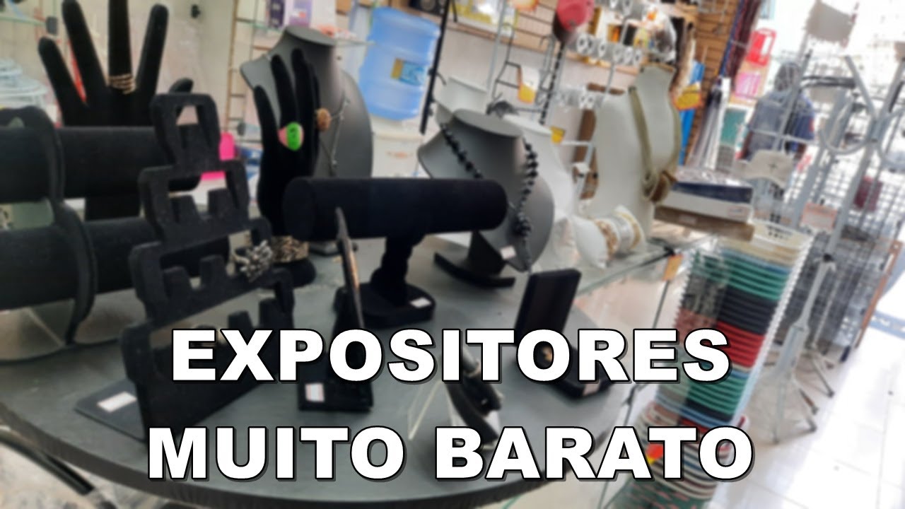 EXPOSITORES DE BIJUS E ACESSÓRIOS MUITO BARATO NA REGIÃO DA 25 DE MARÇO