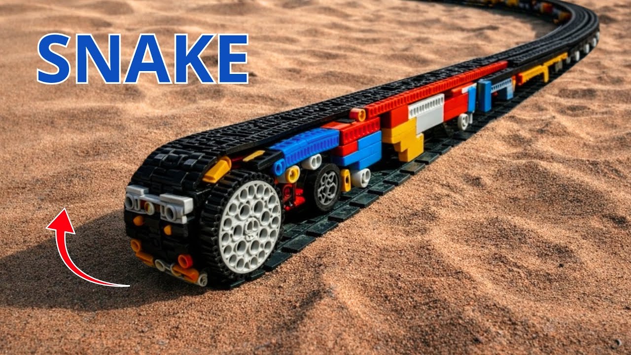 Can This LEGO Snake Car Really Move on Sand? The Result Is Wild! | Brick Sound