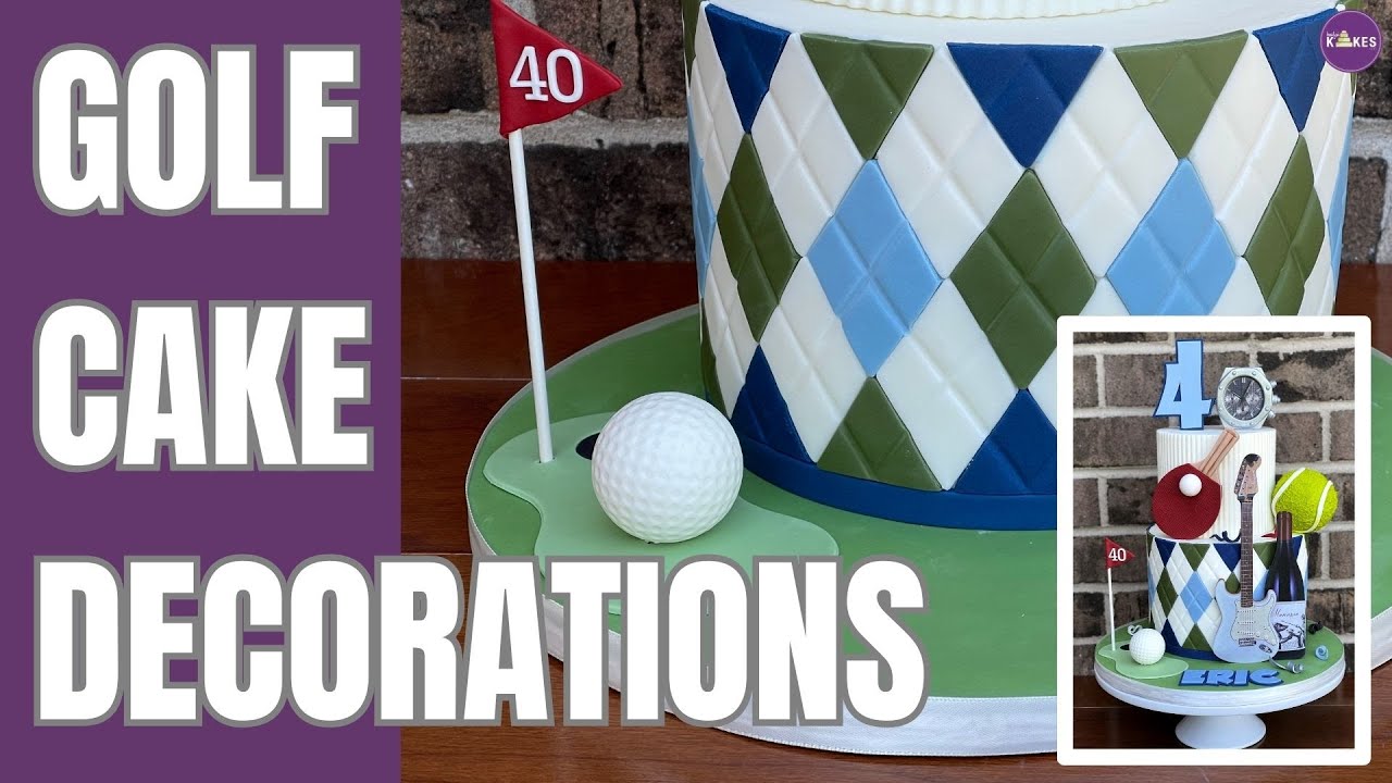 This Is Perfect For A GOLF THEME CAKE!