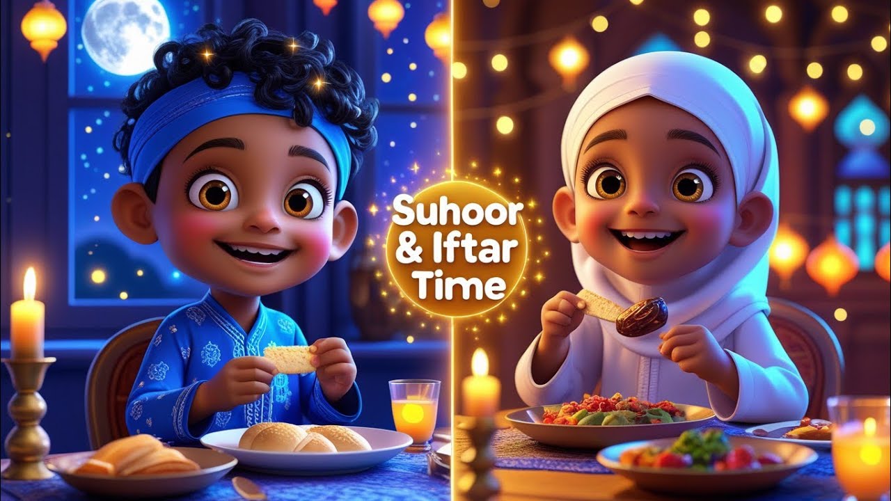 Suhoor and Iftar Time| Fun & Educational Ramadan Rhyme for Kids