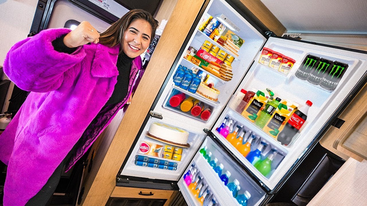 COMPREI TUDO NO MERCADO PRA NOSSA GELADEIRA DO MOTORHOME