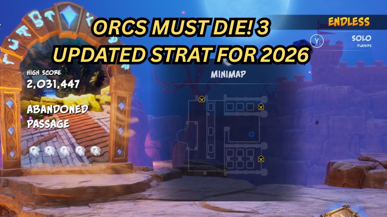 Orcs Must Die! 3 - Abandoned Passage - Endless - Solo - Easy 5 Skulls (updated 2026)