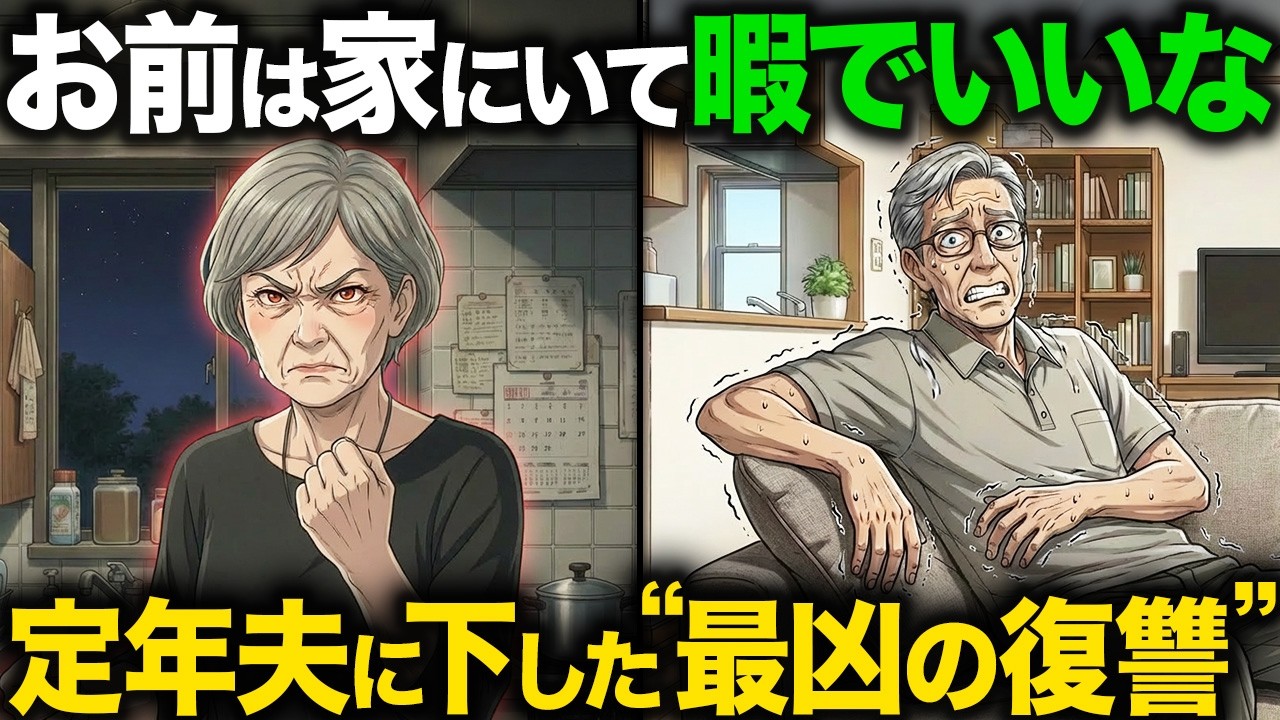 【毎日が地獄】私を家政婦扱いするモラハラ夫。38年分の恨みを込めた逆襲【スカッと】