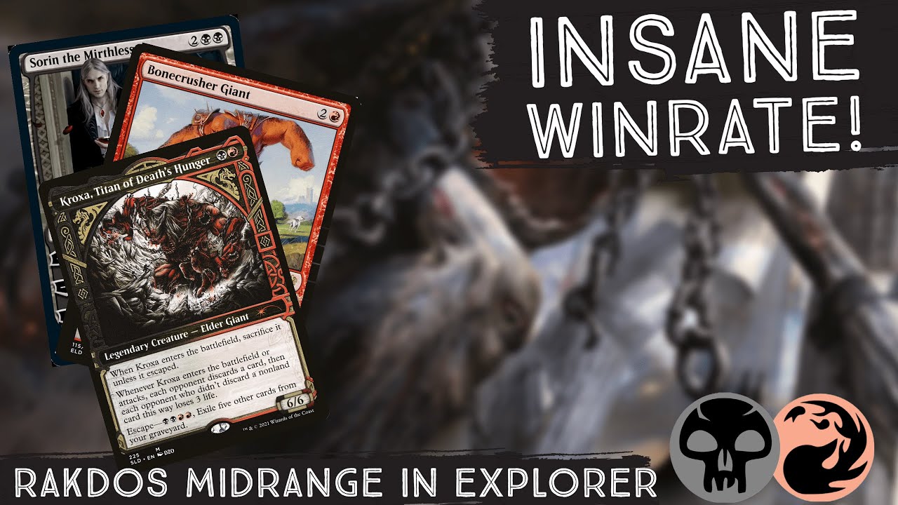80% Winrate Ladder Climb! - Rakdos Midrange - MTG Arena Explorer Gameplay