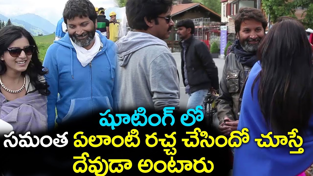 Pawan Kalyan & Trivikram & Samantha Latest Movie Making - Volga Videos 2017