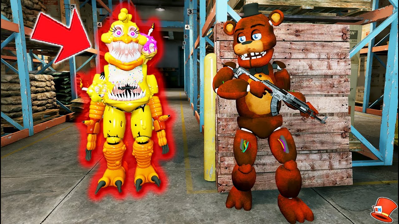 Can the Animatronics HIDE from Evil TWISTED CHICA? (GTA 5 Mods FNAF RedHatter)