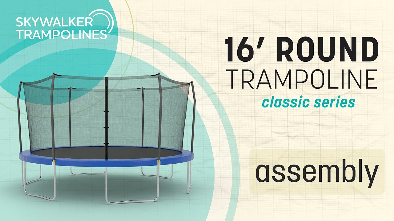Skywalker Trampolines 16' Round Trampoline Assembly Video