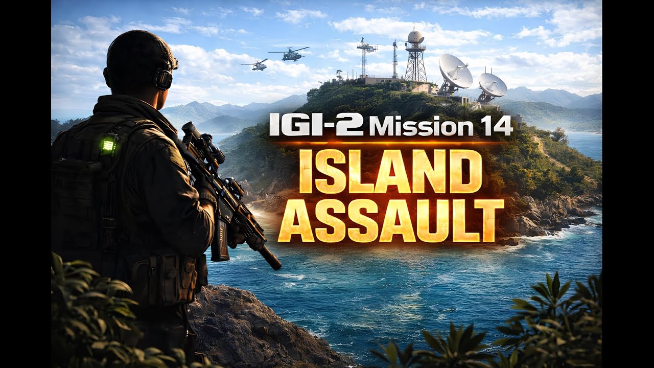 IGI-2 Mission 14: Island Assault – Full Stealth Walkthrough | No Alarms | Covert Strike Gameplay(HD)