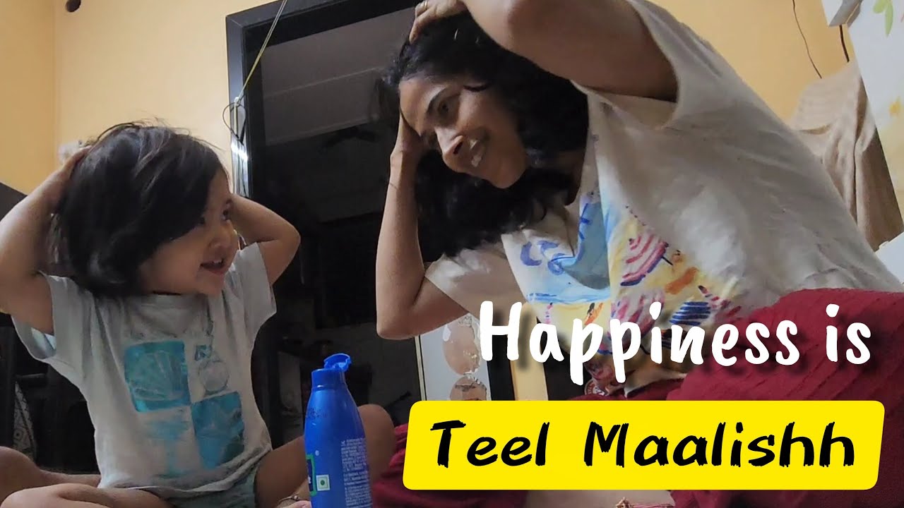 Teel Malishhh #hairmassage #parachute #daughter 