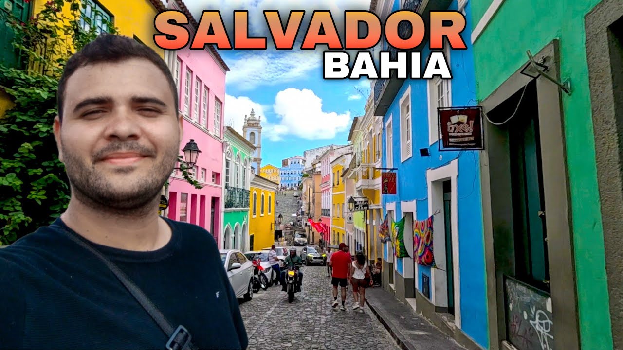 PASSEANDO E CONHECENDO SALVADOR NA BAHIA | PELOURINHO ELEVADOR LACERDA IGREJAS ANTIGAS
