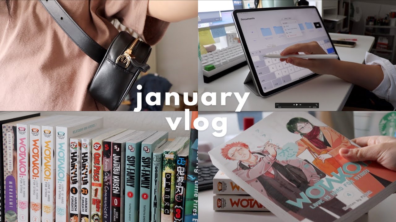 january vlog: new semester preparation, lots of manga, mechanical keyboards, and 19th birthday :)